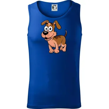 Parové triko - Pes a kost - Tílko pánské Core - S ( Královská modrá )