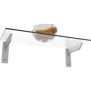 Držák na polici 2 KS KONZOLE NA POLICI ÚHELNÍK POD POLICI 120 MM ALU