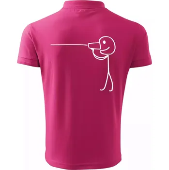 Pánská košile Láska telefon - Polokošile pánská Pique Polo 203 - S ( Purpurová )
