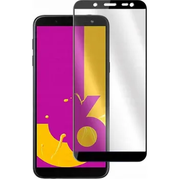 Tvrzené sklo Samsung J6 2018, montážní sada, hadřík, černé