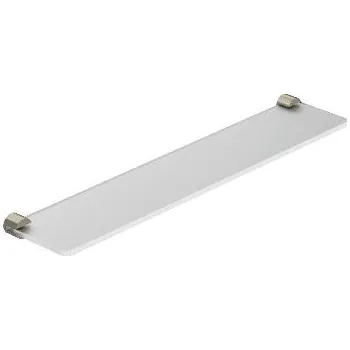 Drátěná police Kludi Vela R - Polička, délka 60 cm, sklo/kartáčovaný nikl 58973N5