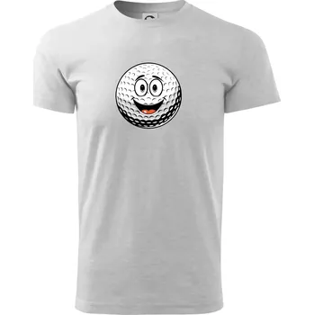 Pánské tričko Parové triko - Golfová hůl a míček - Triko extra velké (5-8XL) - 6XL ( Světlešedý Melír )