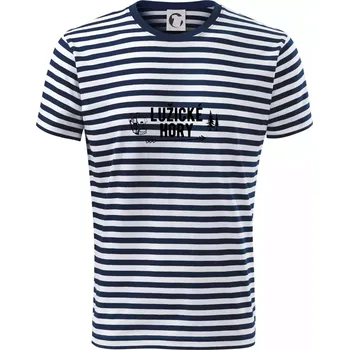 Pánská móda Lužické hory nápis - Triko na vodu - XS ( Prouhovaná )