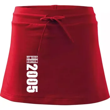 Dámská sukně Limited edition 2005 pruh - Sportovní sukně - two in one - L ( Červená )