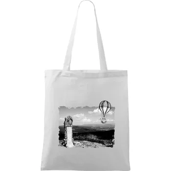 Retro Kralický Sněžník - Taška bavlněná - 42 x 38 cm ( Bílá )