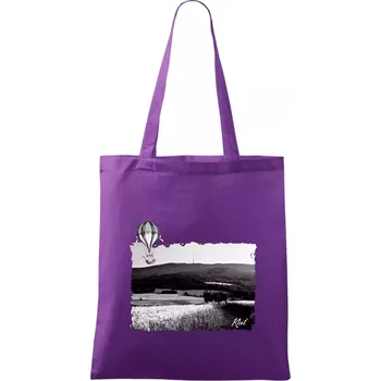 Retro Kleť - Taška bavlněná - 42 x 38 cm ( Fialová )