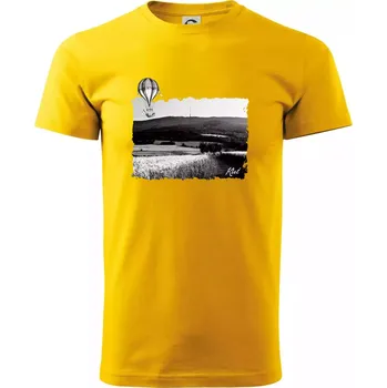 Pánské tričko Retro Kleť - Triko extra velké (5-8XL) - 8XL ( Žlutá )