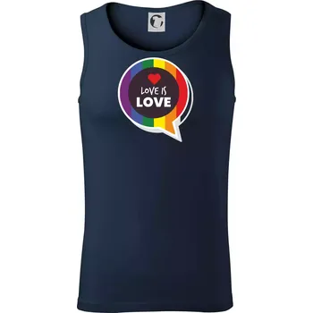 Love is love bublina - Tílko pánské Core - 2XL ( Námořní modrá (velmi tmavá - téměř černá) )