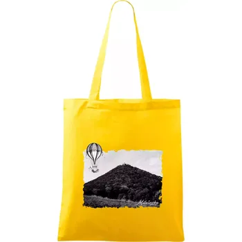 Retro Milešovka - Taška bavlněná - 42 x 38 cm ( Žlutá )