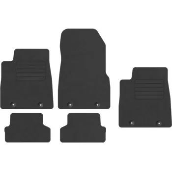 autokoberec Velurové autokoberce Edecor, sada 5 kusů