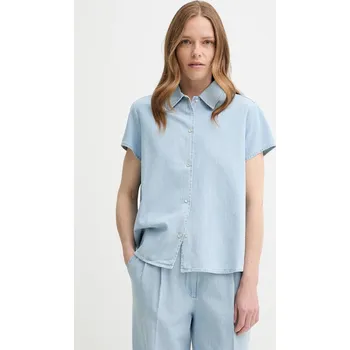 Pánská košile Džínová košile A.P.C. chemisette marina COGXX.F12440 modrá 50X, vel. 40