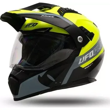 Helma na motorku UFO PLAST Přilba ARIES Enduro 2024 žlutá/černá M