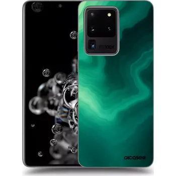 Pouzdro na mobilní telefon Picasee silikonový průhledný obal pro Samsung Galaxy S20 Ultra 5G G988F - Malachite