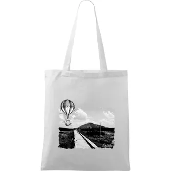 Retro Sněžka - Taška bavlněná - 42 x 38 cm ( Bílá )