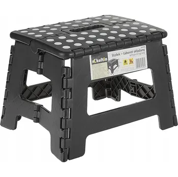 Stolička Taburet Keltin černý, 22 cm