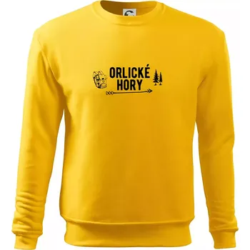Pánská mikina Orlické hory nápis - Mikina Essential pánská - M ( Žlutá )