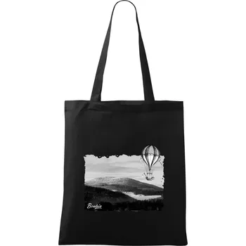 Retro Boubín - Taška bavlněná - 42 x 38 cm ( Černá )