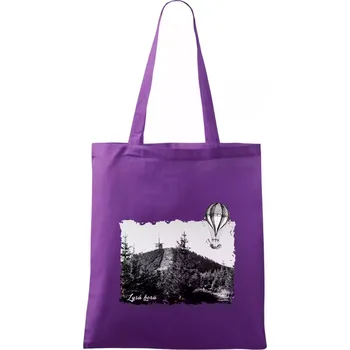 Retro Lysá hora - Taška bavlněná - 42 x 38 cm ( Fialová )