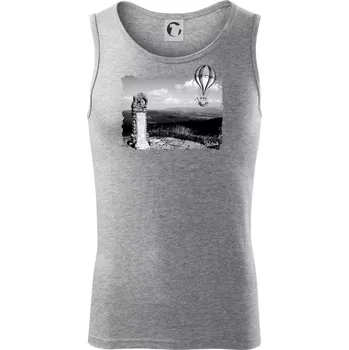 Retro Kralický Sněžník - Tílko pánské Core - L ( Tmavě šedý melír )