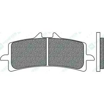 Brzdová destička brzdové destičky, NEWFREN (směs ROAD TOURING SINTERED) 2 ks v balení M502-900
