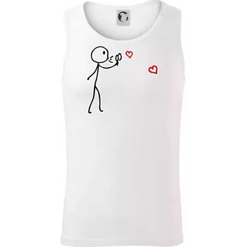 Láska bublifuk - Tílko pánské Core - S ( Bílá )