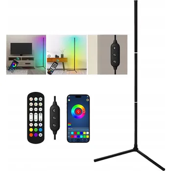 Stojací lampa LED stojací lampa 10W měnící barvy, RGB stojací lampa, rohová lampa