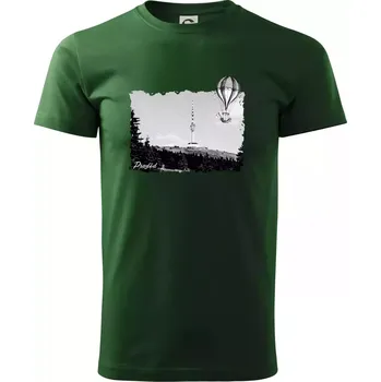 Retro Praděd - Triko extra velké (5-8XL) - 8XL ( Lahvově zelená )