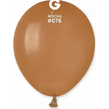 Balónek Pastelové balónky hnědé kávové #076 12 cm 3 ks Gemar
