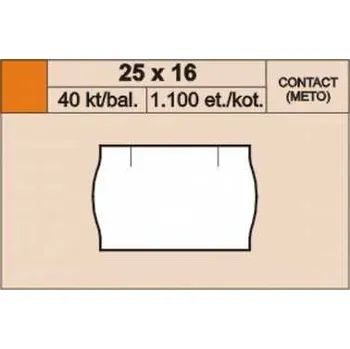 Speciální papír Cenové etikety 25x16 contact červená kulaté,rychlé dodání