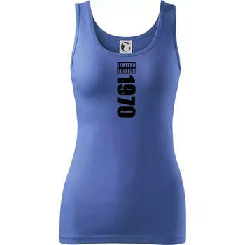 Dámské tričko Limited edition 1970 pruh - Dámské tílko - XL ( Azurově modrá )