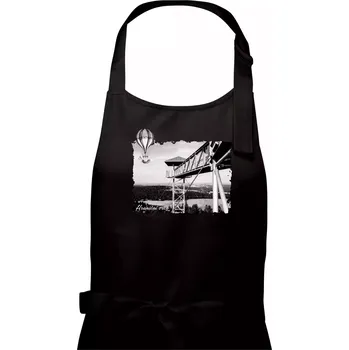 Kuchyňská zástěra Retro Hraniční vrch - Pánská zástěra na vaření - Univerzální velikost ( Černá )