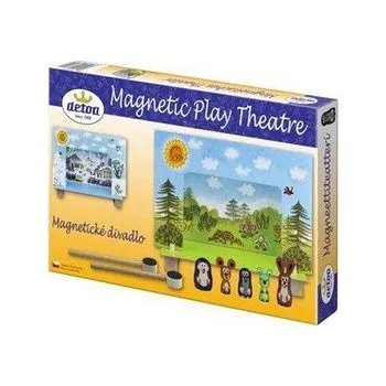 Magnetické divadlo Krtek s dřevěnými figurkami v krabici
