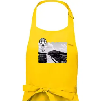 Kuchyňská zástěra Retro Sněžka - Pánská zástěra na vaření - Univerzální velikost ( Žlutá )