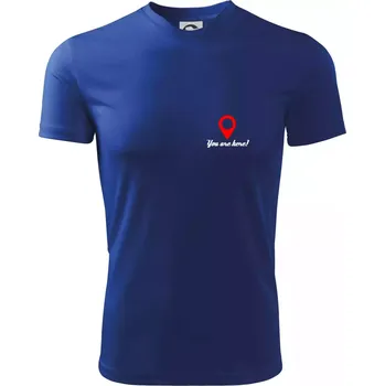 Chlapecké tričko You are here - Dětské triko sportovní (dresovina) - 122 cm/6 let ( Královská modrá )