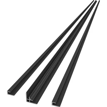 Obklad Aqualine DENIPAN set profilů pro rohovou instalaci, 2100mm, černá mat DP21B