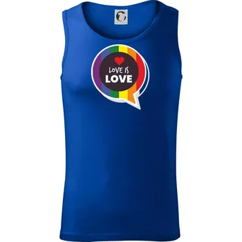 Love is love bublina - Tílko pánské Core - M ( Královská modrá )