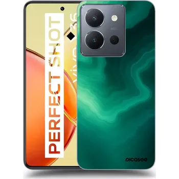 Pouzdro na mobilní telefon Picasee silikonový průhledný obal pro Vivo Y36 4G - Malachite