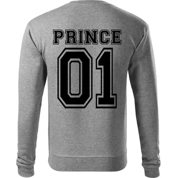 Pánská mikina Prince 01 - Mikina Essential pánská - 3XL ( Tmavě šedý melír )