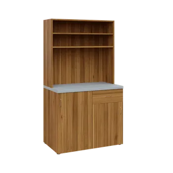 Kuchyňská pracovní deska KUCH - ERGO 0 kuchyňka otevřená (bez vybavení), 1800x1000x600 mm, ořech světlý