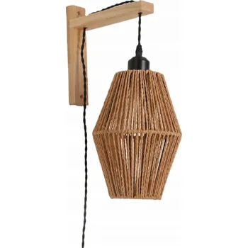 Nástěnné svítidlo Nástěnná lampa SIBU, stylová lampička ze šňůrky, Boho styl, dekorativní, přírodní