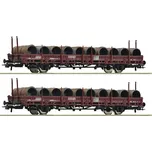 Roco Sada 2 ks klanicových vozů Ks s nákladem ÖBB - 6600120