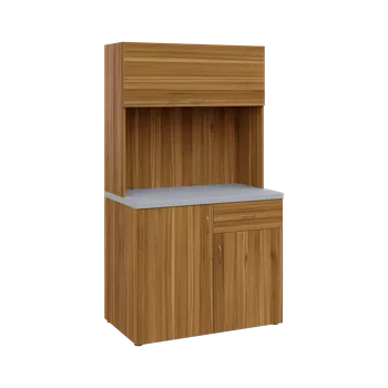 Lednice KUCH - SIMPLE 3 kuchyňka s výklopem (lednice), 1800x1000x600 mm, ořech světlý