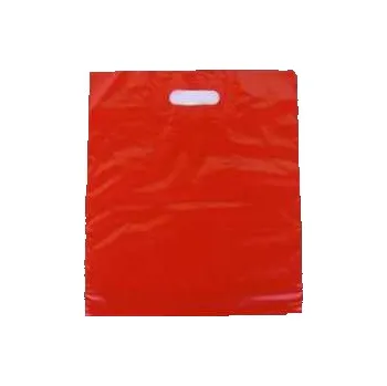 Dárková taška Taška polyetylénová s průhmatem červená [1 ks],rychlé dodání