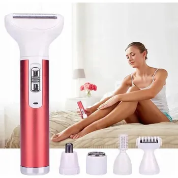 DEPILÁTOR DAMASKI + HOLICÍ STROJEK + ZASTŘIHOVAČ BIKIN 5V1 USB