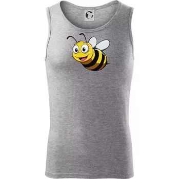 Parové triko - Včela a květina - Tílko pánské Core - S ( Tmavě šedý melír )