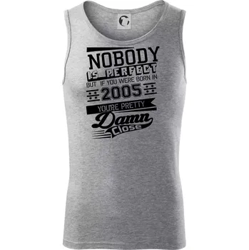 Nobody is perfect - 2005 - Tílko pánské Core - XL ( Tmavě šedý melír )