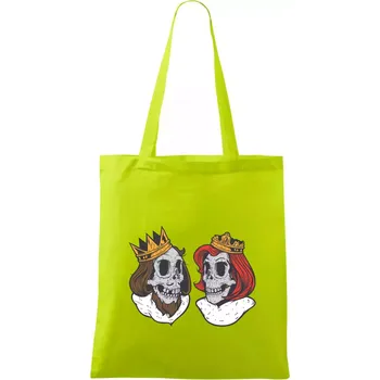 King and Queen lebky - Taška bavlněná - 42 x 38 cm ( Limetková )