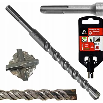 Vrták VRTÁK DO BETONU FI 18x210 mm SDS ŽELEZOBETONOVÝ BETONU KŘÍŽOVÝ VRTÁK SDS-PLUS