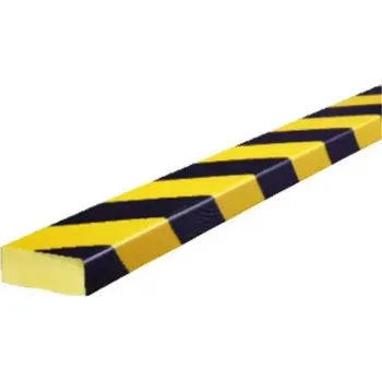 Dětská zábrana Černo-žlutá pěnová ochrana zdí, stěn - délka 100 cm, šířka 7,5 cm, tloušťka 2 cm