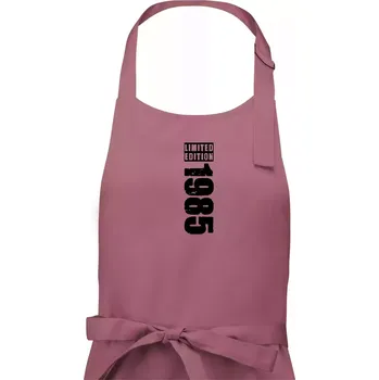 Kuchyňská zástěra Limited edition 1985 pruh - Dámská zástěra na vaření - Univerzální velikost ( Starorůžová )